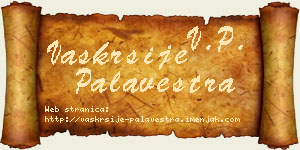 Vaskrsije Palavestra vizit kartica